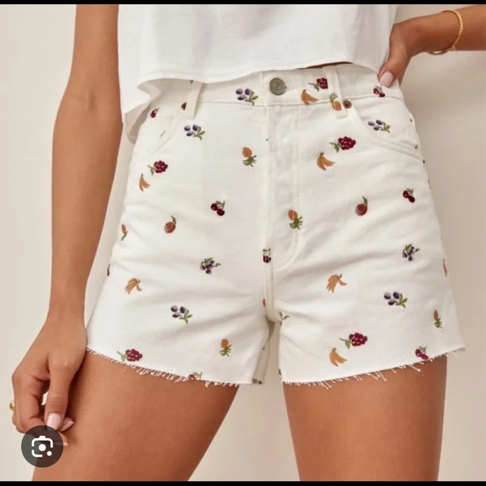Reformation Fruit Loop Charlie High Rise Shorts
